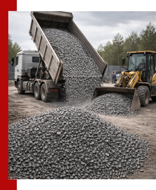 Доставка и продажа щебня гранитного в Черняховске