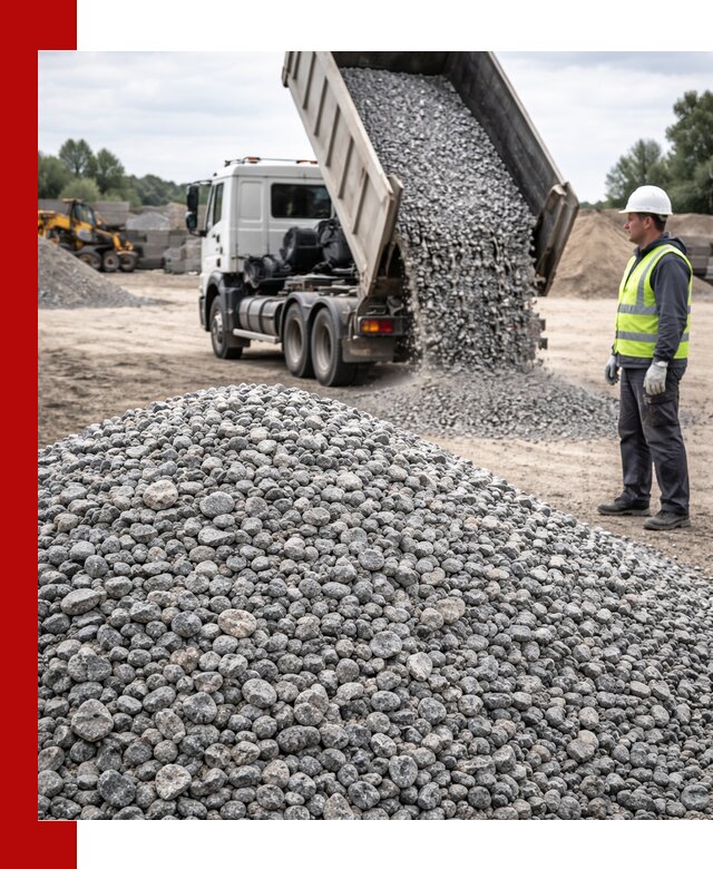 Доставка и продажа гранитного щебня фракции 5-20 в Черняховске