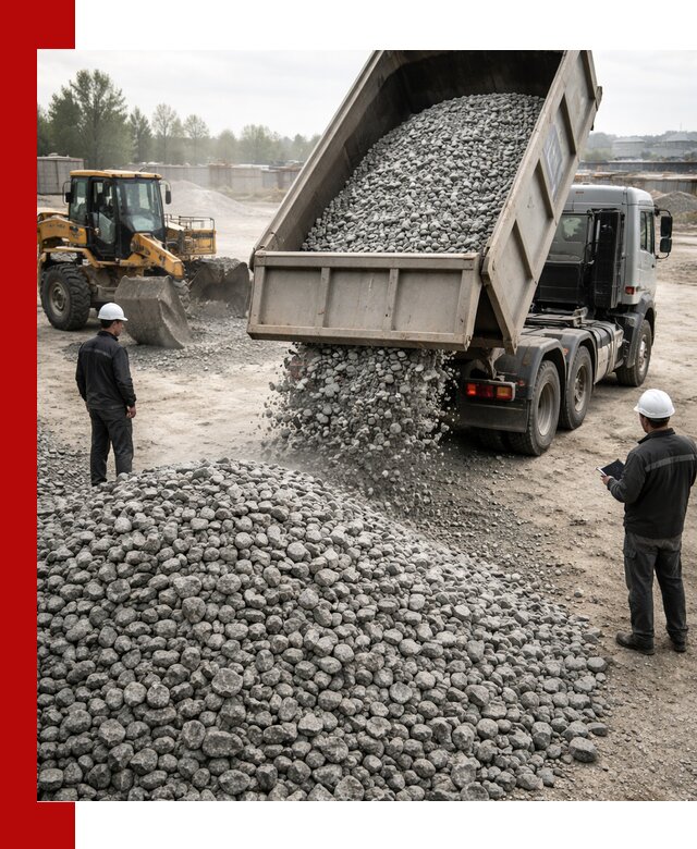 Доставка гранитного щебня фракции 20-40 в Черняховске