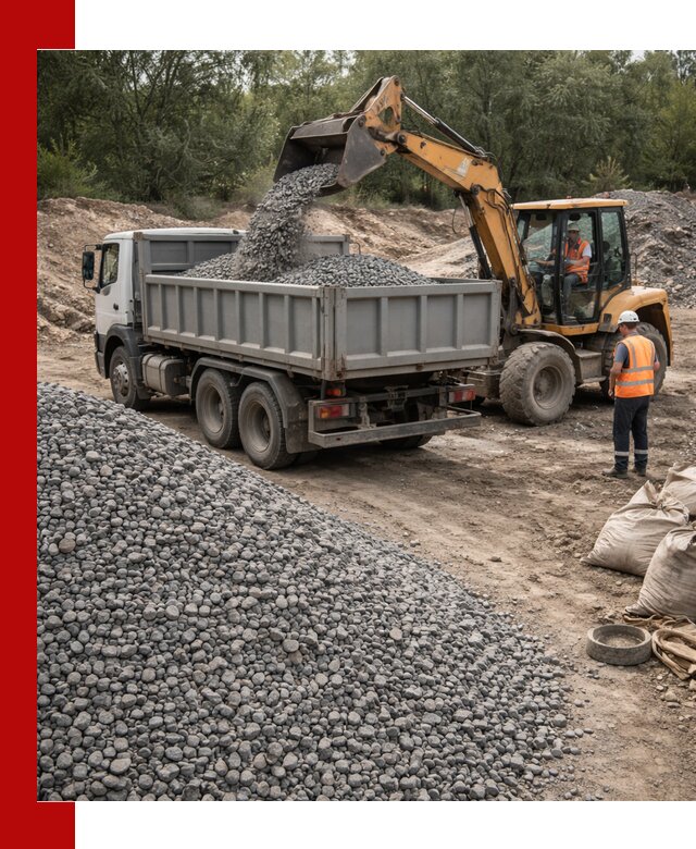 Доставка гравийного щебня в Черняховске оптом и в розницу