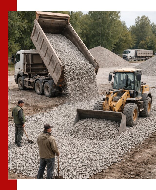 Купить гравийный щебень фракция 20-40 в Черняховске с доставкой