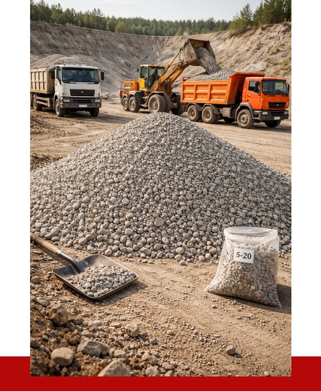 Доломитовый щебень фр. 5-20 в Черняховске от 4402 р. | ПРОНЕРУДЧрх