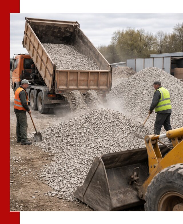 Доломитовый щебень фракции 5-20 с доставкой в Черняховске