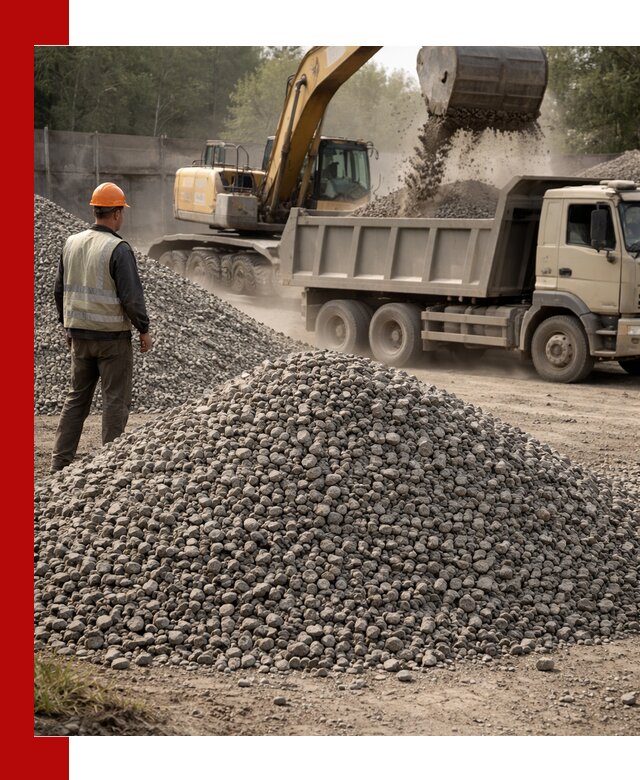 Шлаковый щебень фракция 5-20 с доставкой в Черняховске