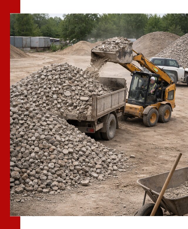 Доставка вторичного щебня в Черняховске для строительных работ