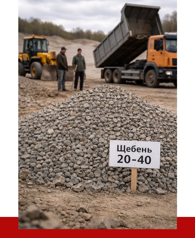 Бетонный щебень фракция 20-40 в Черняховске от 2568 р. | ПРОНЕРУДЧрх