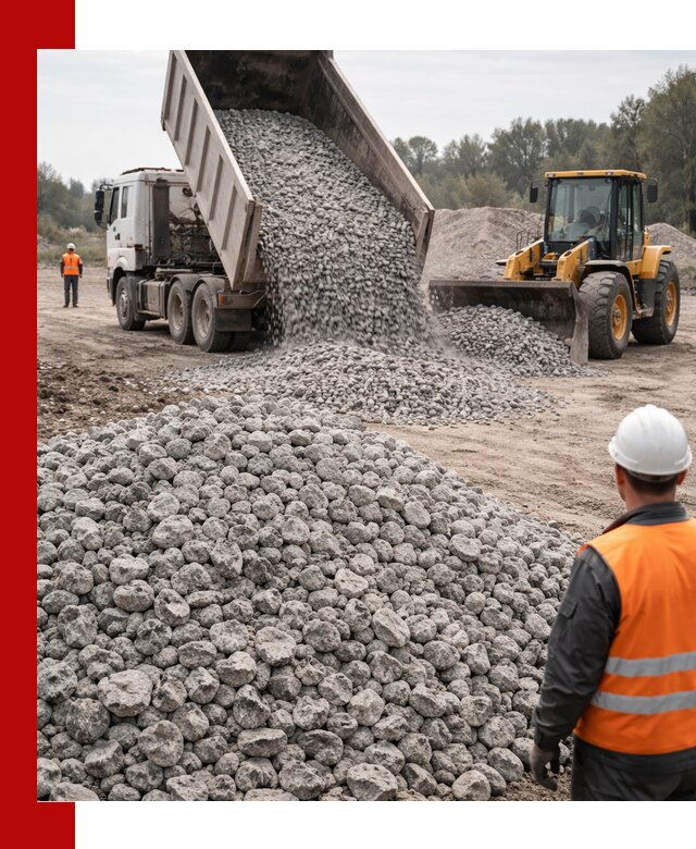 Доставка бетонного щебня фракции 20-40 в Черняховске