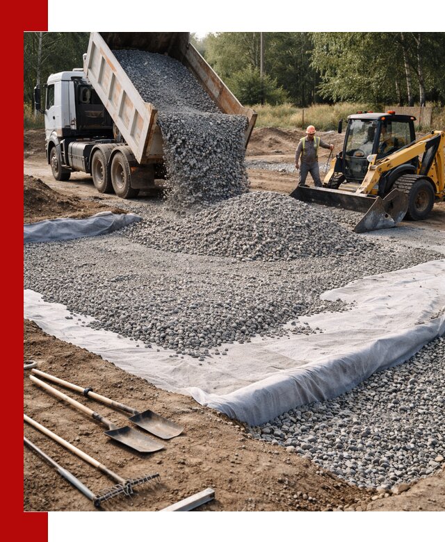 Щебень для фундамента с доставкой в Черняховске