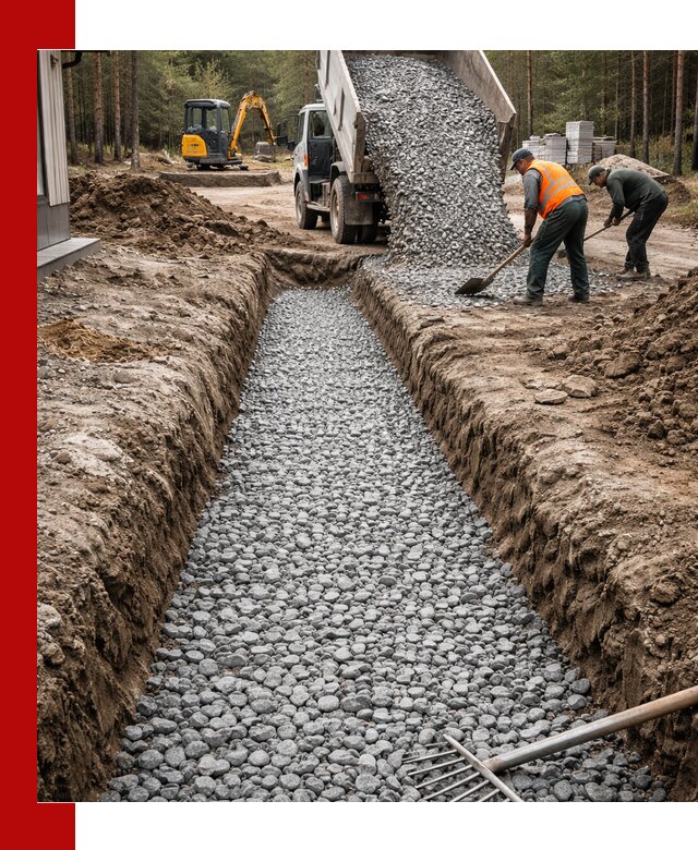 Щебень для дренажа с доставкой в Черняховске высокого качества