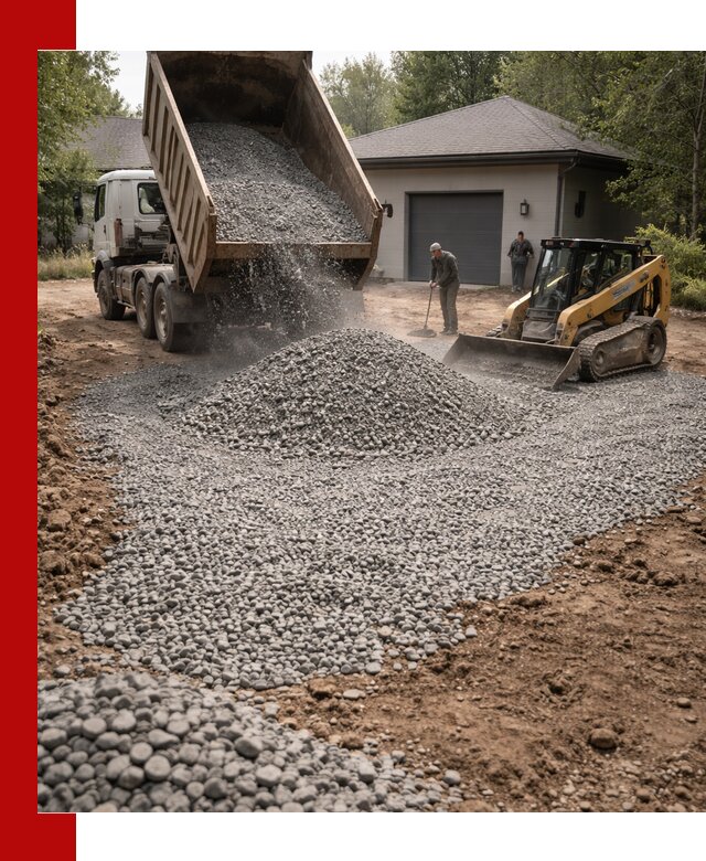 Щебень для парковки в Черняховске: доставка и укладка качественного материала