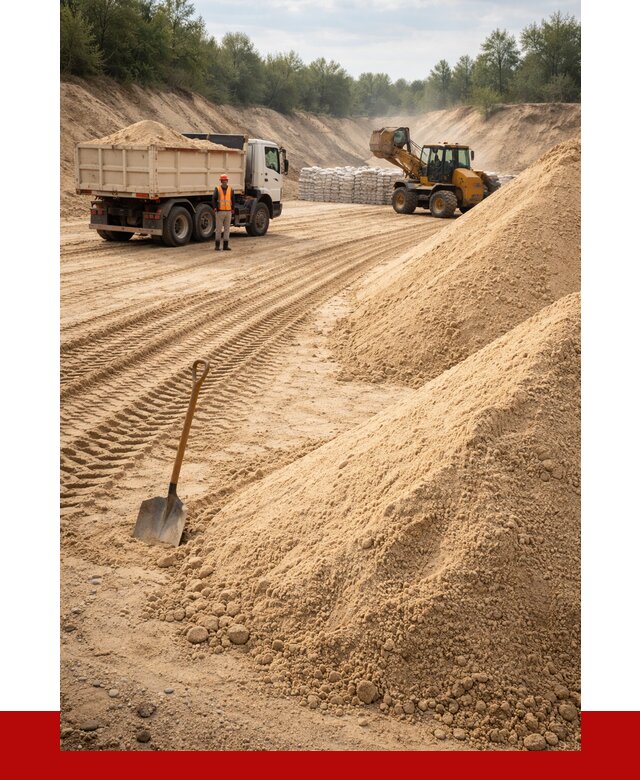 Карьерный песок мелкозернистый в Черняховске от 9432 р. | ПРОНЕРУДЧрх