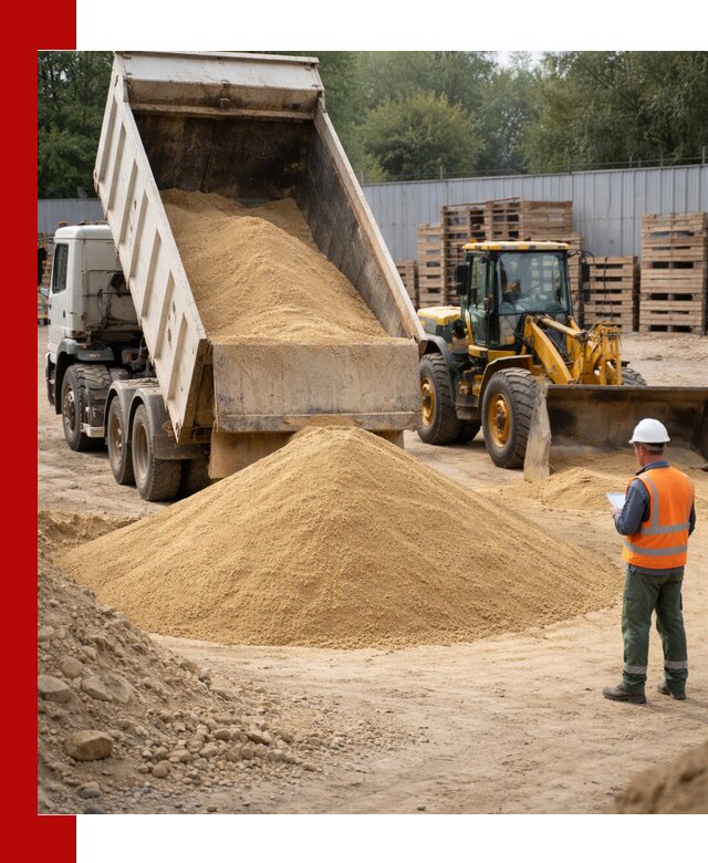 Доставка карьерного мелкозернистого песка в Черняховске