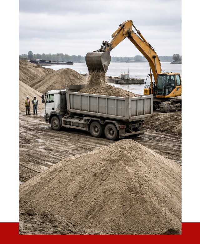 Купить речной песок навалом в Черняховске от 1886 р., ПРОНЕРУДЧрх