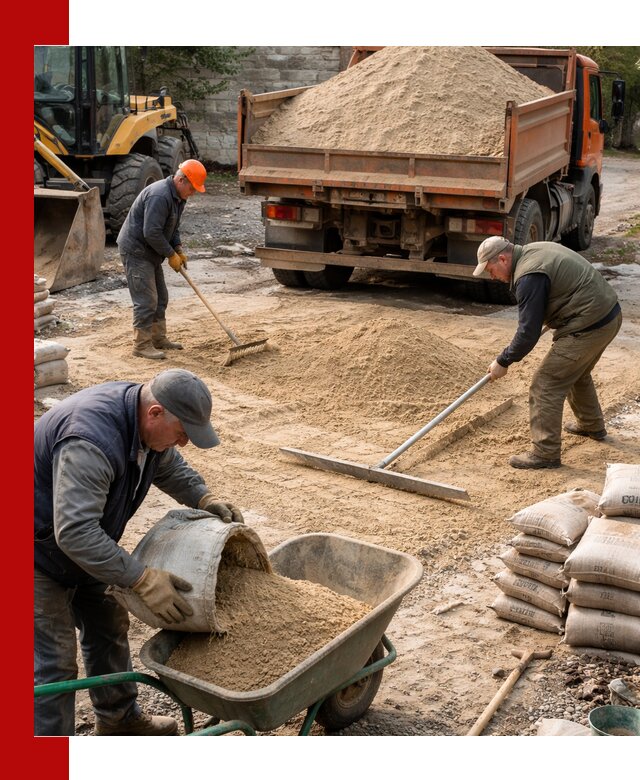 Поставка песка для стяжки в Черняховске с быстрой доставкой