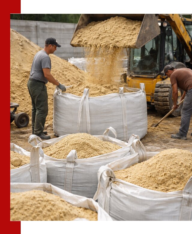 Поставка качественного песка для кладки в Черняховске