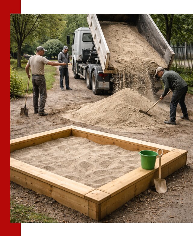 Песок для песочницы с доставкой в Черняховске недорого и чистый