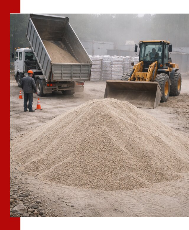 Кварцевый песок фракция 0–8 для стройработ в Черняховске