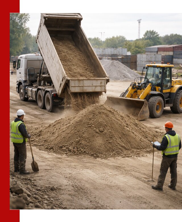 Доставка и продажа пескогрунта оптом и в розницу в Черняховске