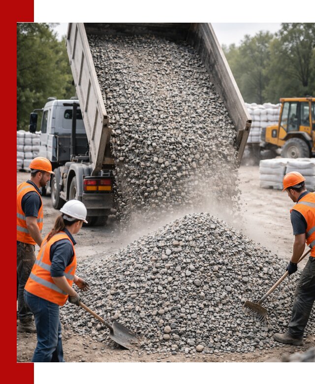 Доставка гравия и камня в Черняховске оптом и в розницу