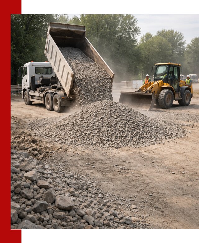 Гравий фракция 5–20 доставка в Черняховске оптом и в розницу