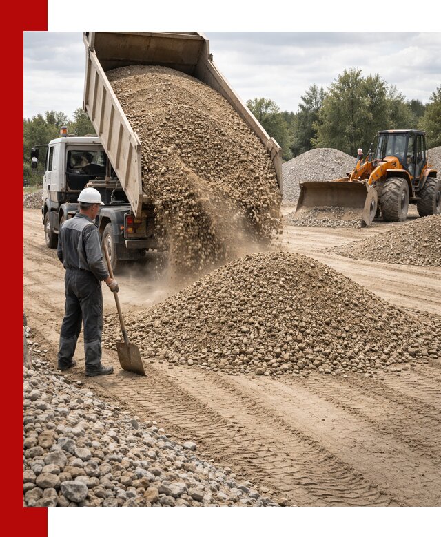 Доставка щпс С3 в Черняховске самосвалами и бортовыми грузовиками