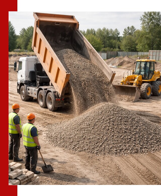 Доставка щебёночно-песчаной смеси ЩПС С7 в Черняховске