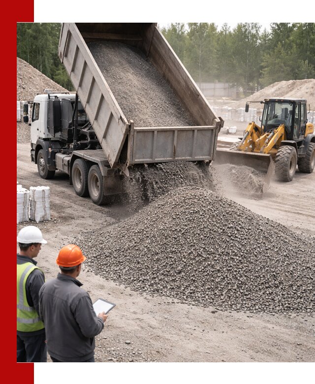 Доставка и продажа гранитного отсева 0-10 в Черняховске