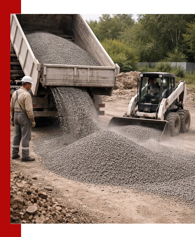 Доставка гравийного отсева 0-5 в Черняховске оптом и в розницу