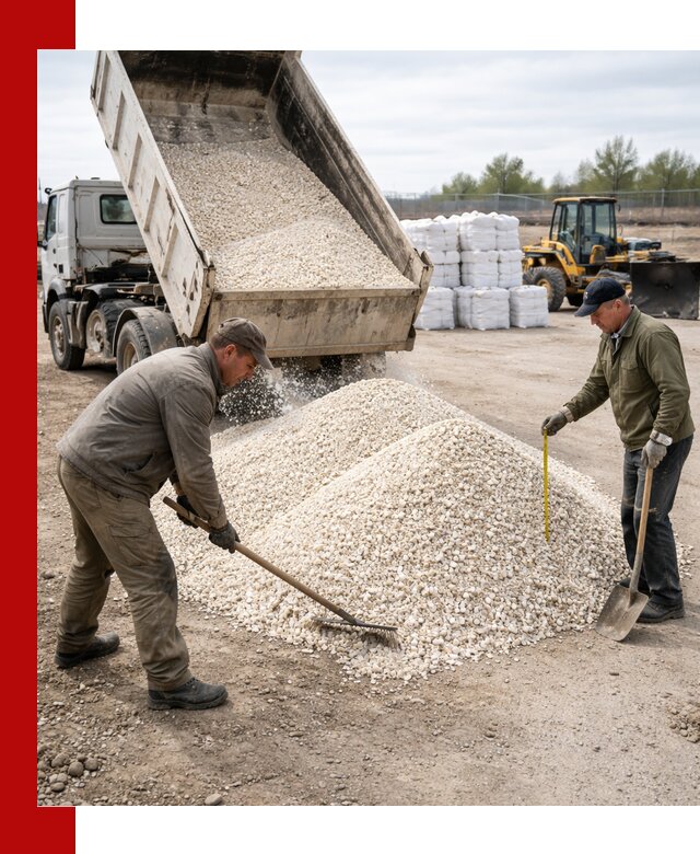 Мраморная крошка с доставкой и разгрузкой в Черняховске