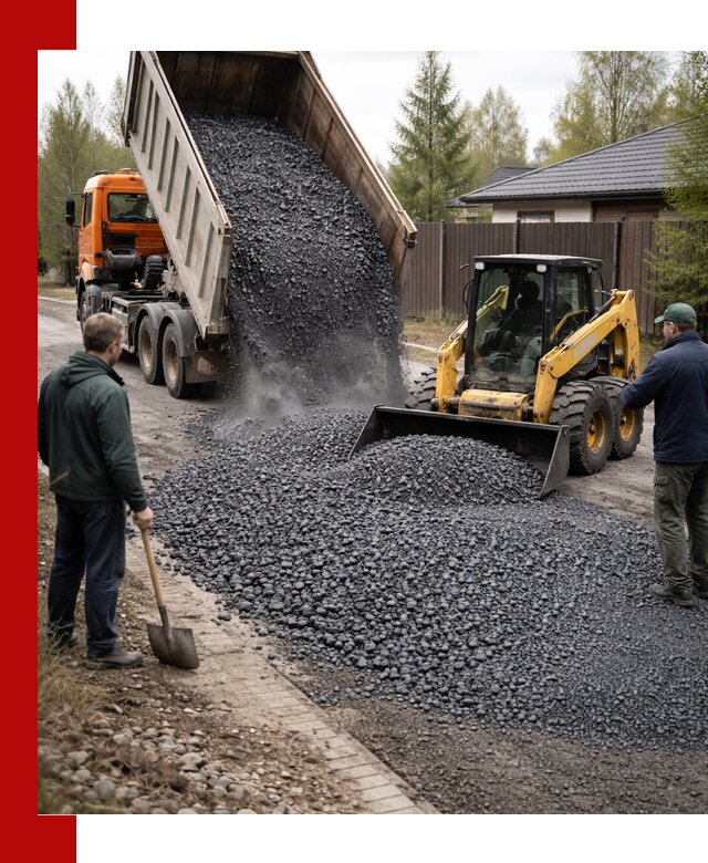 Крошка габбро с доставкой в Черняховске для строительных работ