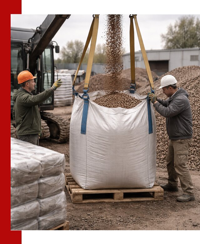 Керамзит в биг-бегах с доставкой в Черняховске