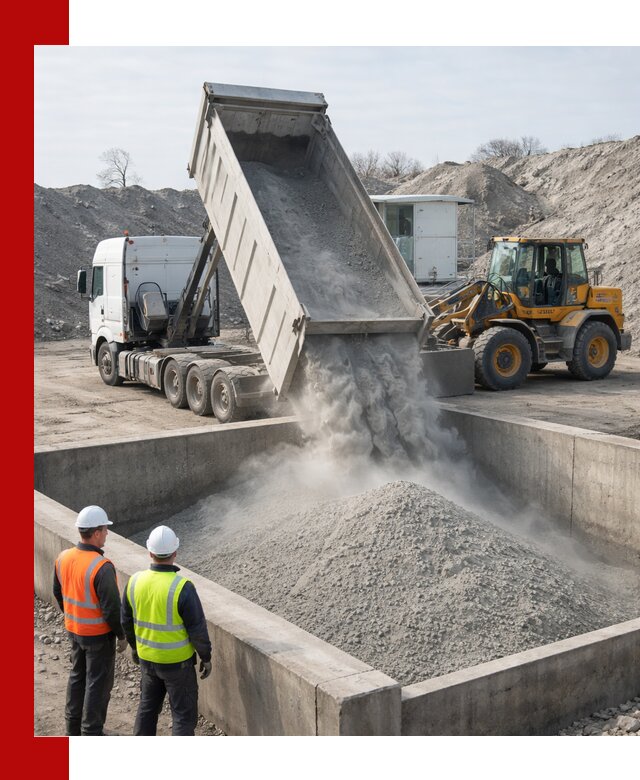 Доставка цемента навалом в Черняховске крупными партиями