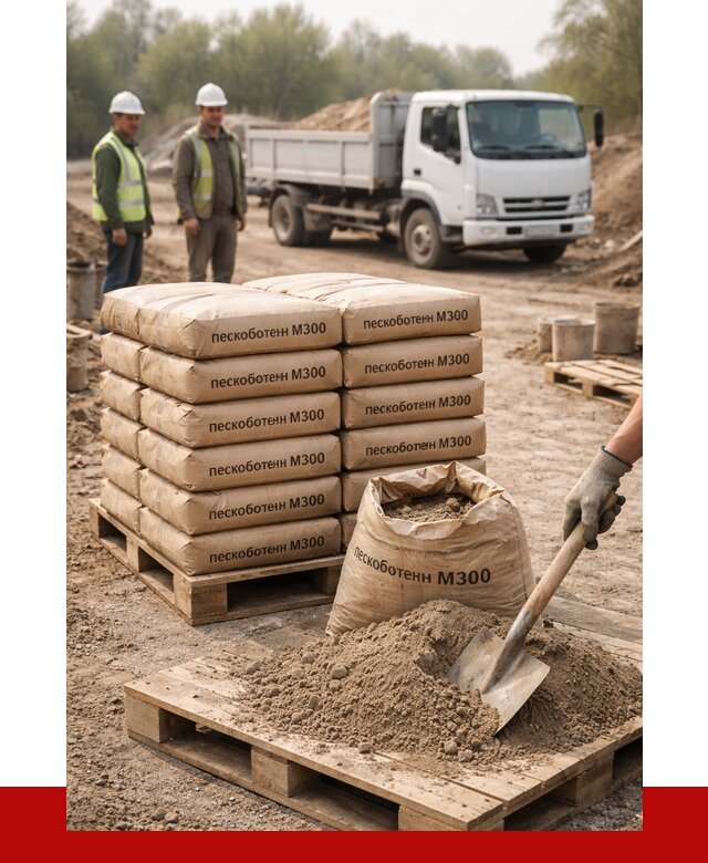 Пескобетон М300 в Черняховске с доставкой от 4873 р. за куб | ПРОНЕРУДЧрх