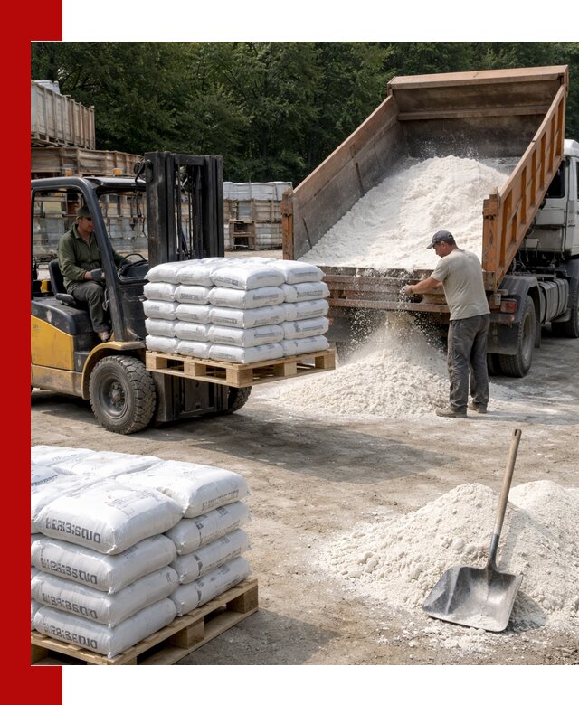 Доставка строительной извести оптом и в розницу в Черняховске