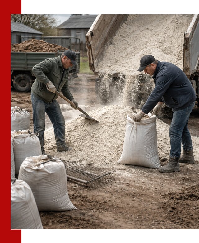 Доставка извести пушонки в Черняховске оптом и мелким оптом