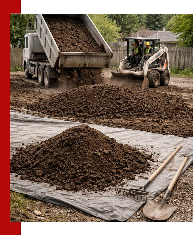 Грунт для отсыпки участка с доставкой в Черняховске