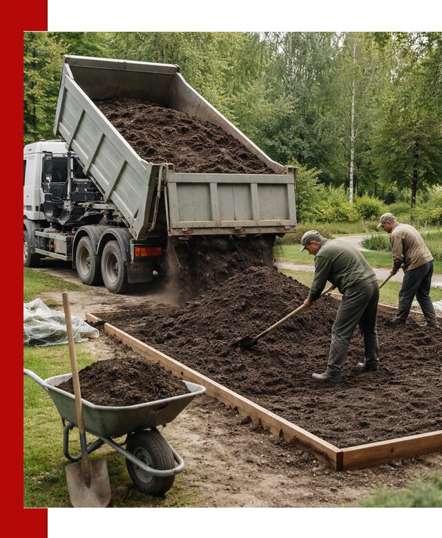 Доставка грунта для озеленения и благоустройства в Черняховске