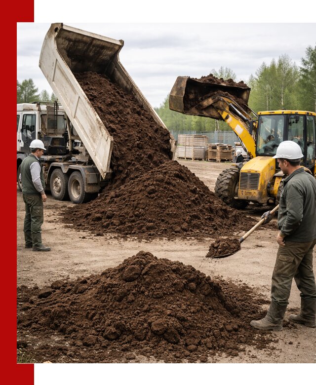 Доставка торфа оптом и в мешках в Черняховске