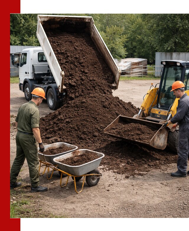 Доставка торфо-земляной смеси в Черняховске для огорода и ландшафта
