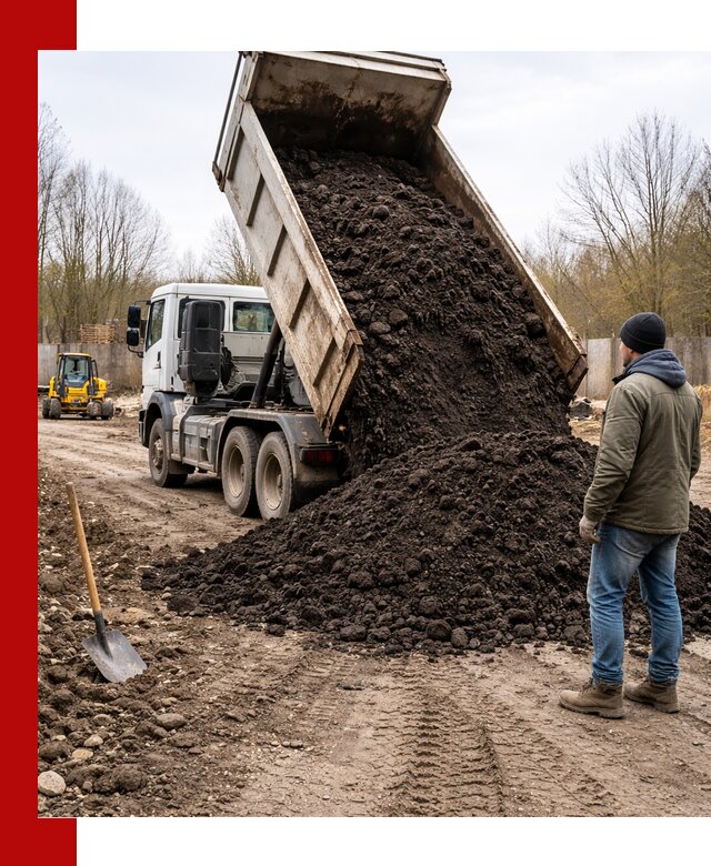 Доставка чернозема навалом в Черняховске быстро и выгодно