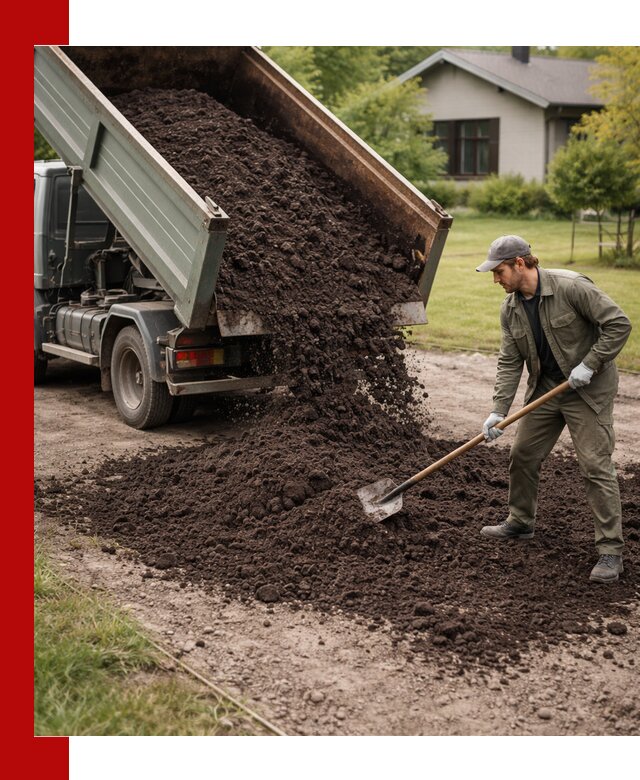 Чернозем для газона с доставкой в Черняховске быстро и качественно