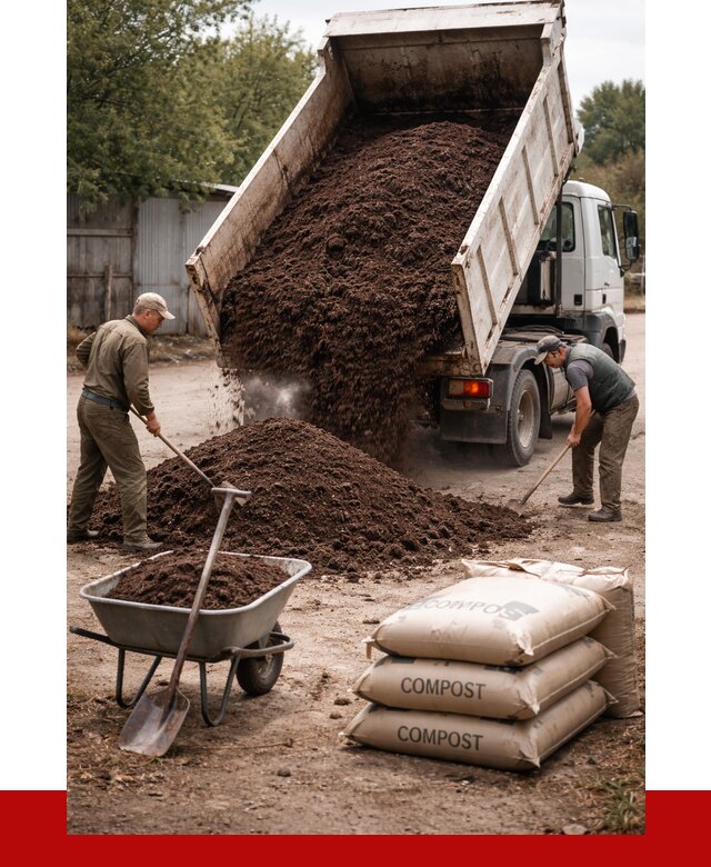 Купить компост в Черняховске от 4402 р. за куб с доставкой | ПРОНЕРУДЧрх
