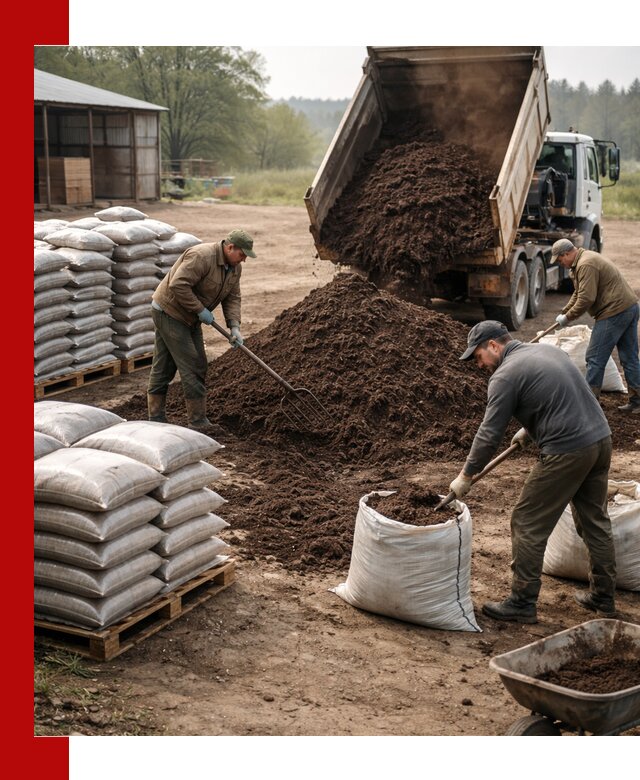 Доставка компоста оптом и в розницу в Черняховске