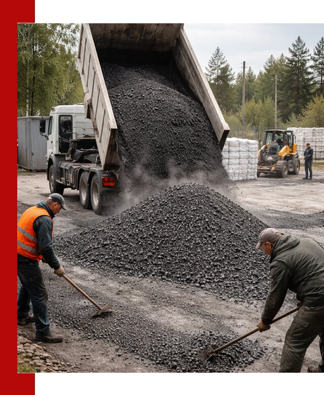 Доставка и продажа асфальтного гранулята в Черняховске