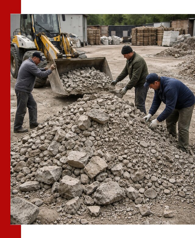 Демонтаж и вывоз бой бетона в Черняховске