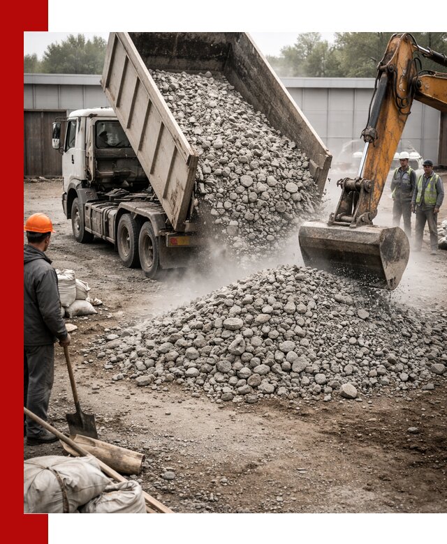 Доставка дробленого бетона в Черняховске оптом и в розницу