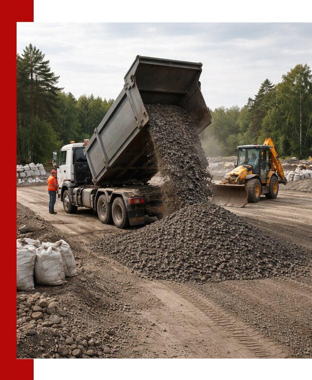 Доставка дробленого асфальта в Черняховске для дорожных работ