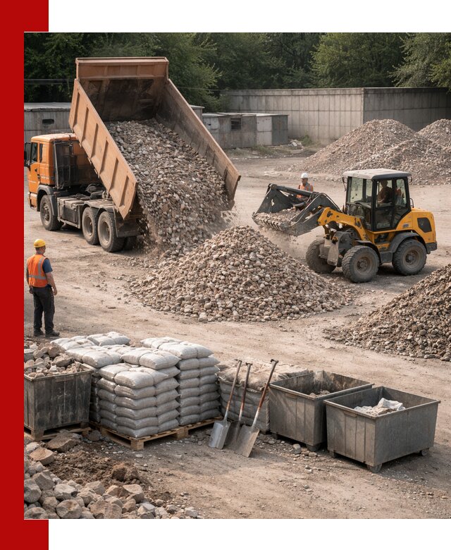 Вторичные материалы для отсыпки в Черняховске — поставка и доставка