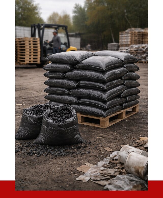 Купить уголь в мешках с доставкой в Черняховске от 7860 р. | ПРОНЕРУДЧрх