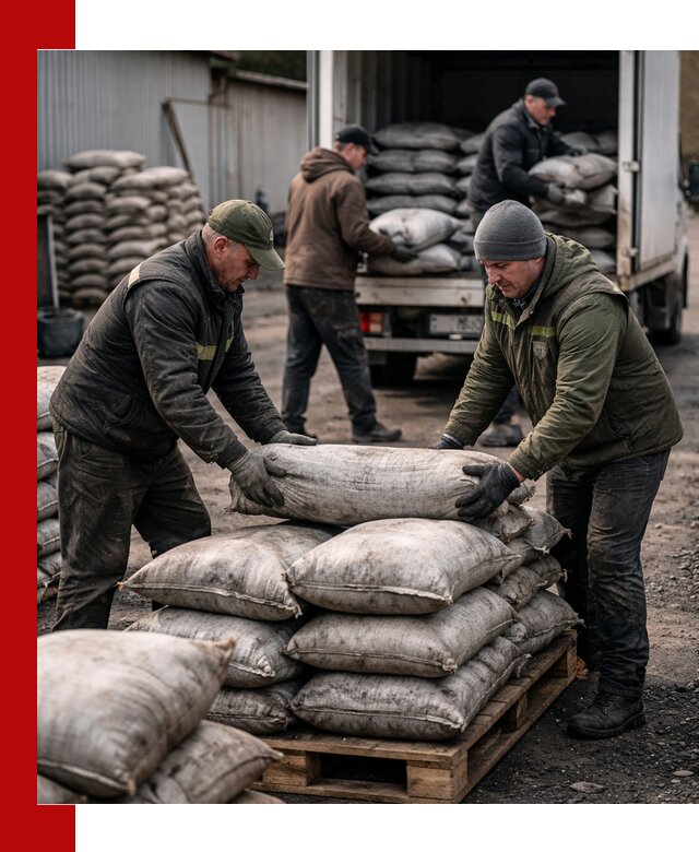 Доставка угля в мешках по выгодным ценам в Черняховске